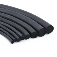 Bande d'étanchéité ronde en caoutchouc mousse EPDM, gris, en forme de cordon, pour porte, fenêtre, tuyau, machine, anti-poussière, étanche