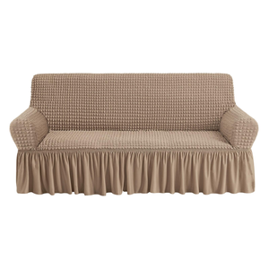 Light-Luxury Fabric <b>Sofa</b> Cover Full-Wrap Bubble-Gauze Solid Color All-Season Universal Global <b>Sofa</b> <b>Slipcover</b> - Product Image 1