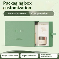 Boîte cadeau haut de gamme personnalisée avec double porte, design ondulé, emballage en carton blanc pour thé et fruits