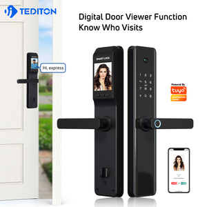 Serratura Intelligente Tuya Wifi <span class=keywords><strong>per</strong></span> Casa e Cancello, Serratura Esterna <span class=keywords><strong>Smart</strong></span> <span class=keywords><strong>per</strong></span> Porte in Alluminio/Legno/Metallo, Maniglia Senza Chiave <span class=keywords><strong>per</strong></span> Camera da Letto con Riconoscimento Oculare - Product Image 4