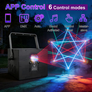 Outdoor DJ Aluminum Laser Light 15W RGB Full Color DMX512 for APP Sound Activated Night Club Rated Disco Party Laser Projector - Product Image 4