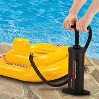Pompe à air manuelle INTEX 68605 Double Quick III PVC 37 cm - Gonfleur manuel portable et durable pour l'extérieur