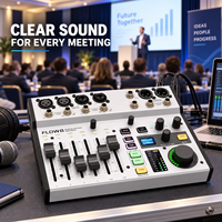 Console de mixage audio professionnelle AOFO, mixeur numérique compact avec Bluetooth pour l'enregistrement en studio et la diffusion en direct