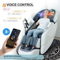 Silla de Masaje de Lujo 4D Zero Gravity con 12 Programas, Pantalla Táctil, Calefacción de Grafeno, Altavoz Inalámbrico y Bolsas de Aire para Todo el Cuerpo