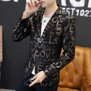 Veste de costume pour homme à un bouton, blazer élégant uni, coupe ajustée, léger, veste de sport - Product Image 4