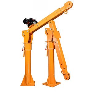 Grúa Pequeña Montada en Vehículo Bibo Yucheng Amarilla de 1.5t (12000lbs) 12v con Rotación de 360 Grados, 1 Año de Garantía de Fábrica - Product Image 4
