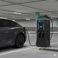 Station de recharge DC pour véhicules électriques 160 kW, double connecteur, montage au sol extérieur, chargeur NEV
