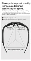 Lunettes de sport intelligentes K805 AI avec caméra 8MP, enregistrement photo et vidéo, traduction en temps réel, appels téléphoniques, assistant vocal, Wi-Fi
