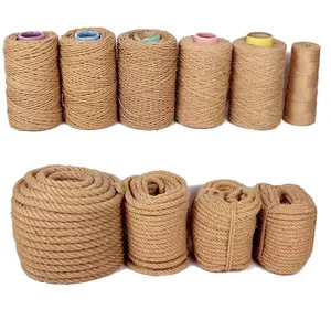 批发黄麻绳厂家直销供应1-30毫米天然黄麻绳缠绕马尼拉绳包装
