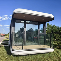 Relaxation Space Capsule Résidence mobile compacte et structure préfabriquée Prix raisonnables Maison de luxe Space Capsule