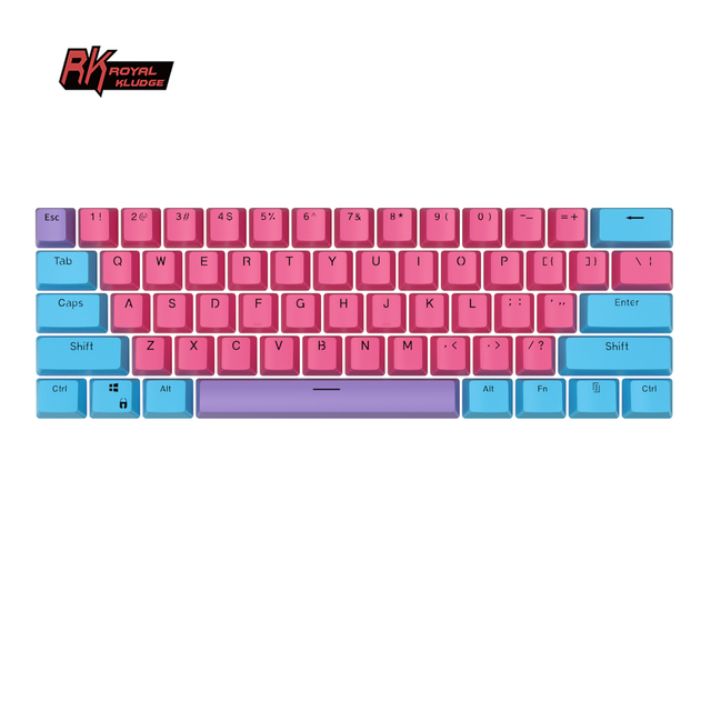 Royal Kludge RK RK61 gamers replacement gaming typewriter 60% custom keyboard oem double shot pbt keycaps