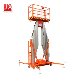 Hot Sale 6-14m Vertical Double Mast Lift Aluminum Alloy Hoist Elevator 150-300kg Indoor Aerial Work Platform