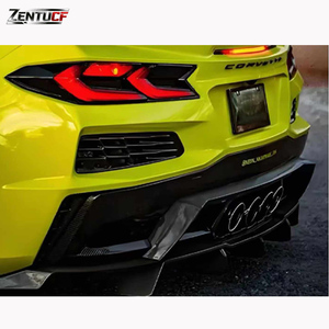 Diffuseur arrière en fibre de carbone C8 - Compatible avec le système d'échappement <span class=keywords><strong>Corvette</strong></span> C8 2020+ - Product Image 6