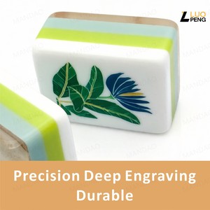 Portable <b>Mahjong</b> Tiles Compact Standing <b>Mahjong</b> Pieces Lightweight Game <b>Set</b> for Travel Play - Product Image 2