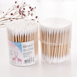 Cotons-tiges à double extrémité, paquet de 150, ronds de 125 mm, pour le démaquillage, le nettoyage des oreilles, l'hygiène générale - Product Image 1