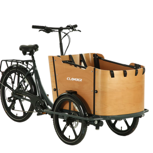 Vélo cargo électrique à trois <span class=keywords><strong>roues</strong></span> de style <span class=keywords><strong>vintage</strong></span> avec moteur de 250W chargement frontal 8 vitesses - Product Image 1