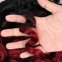 Extensions de cheveux synthétiques bouclés italiens en gros, 12 pouces, pré-étirées, tissage double machine, style français lâche noir - Product Image 5