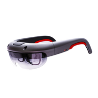 Kit d'affichage de lunettes intelligentes AR MEEGOPAD Connect 720P et 1080P à double objectif avec périphériques USB C, carte de pilote USB C, étagère, style 3D