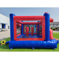 Château gonflable Spiderman commercial pour enfants, structure de saut gonflable en PVC pour location de fête en extérieur