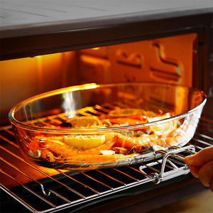 <span class=keywords><strong>Bandeja</strong></span> para Hornear Pasteles Ovalada Hokoo, de Vidrio Borosilicato de Alta Calidad, Ecológica, Libre de BPA, Apta para <span class=keywords><strong>Horno</strong></span>, Microondas y Lavavajillas, Resistente al Calor - Product Image 3