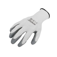 Gants de sécurité UTLAC XY1010 antistatiques antidérapants texturés en tricot avec poignet en maille 27 cm gris polyester