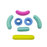 OEM Custom Durable Magnetic Building Toy Parts Non-Toxic ABS Plastic Precision Injection Molded Components Custom Color Low MOQ