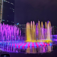 Fuente de Piso con Ritmo Personalizado, Fuente Musical con Agua Danzante, Fuente Interactiva para Parques Temáticos, Hoteles y Parques