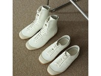 Chaussures de sport unisexes personnalisées pour l'entraînement de boxe à Paris, taille 45, bout carré, style britannique, baskets décontractées en cuir PU pour hommes