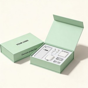 Luxuriöse Klappbare Kartonbox für Smart-Elektronik Maßgefertigte Magnetische Verpackungsbox Handy-Ladegerät Kopfhörer-Verpackungsboxen - Product Image 1