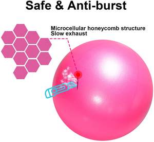 ZJFIT 25cm PVC a prueba de explosiones esmerilado duradero ecológico Mini Pilates Yoga ejercicio pelota - Product Image 4