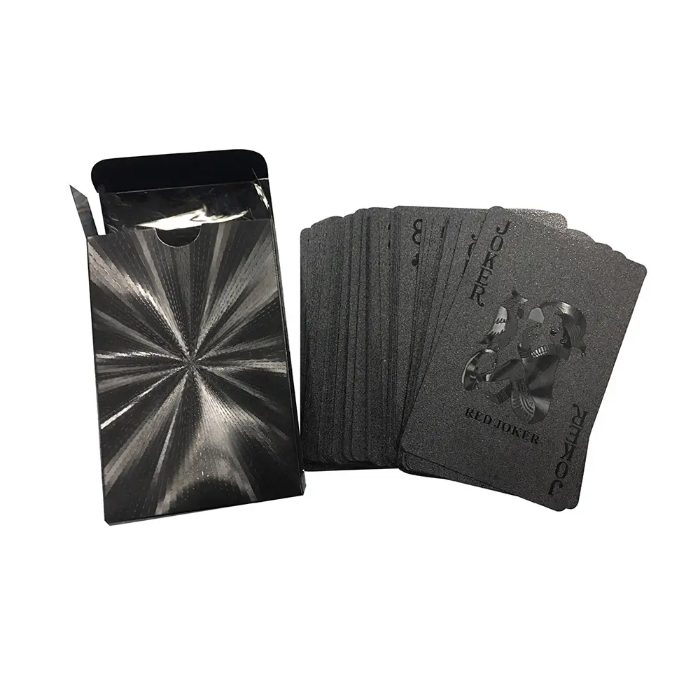 Carta da gioco di qualità del casinò carta da Poker black diamond plastic playing Card gold royal luxury poker