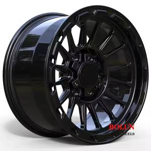 Rueda de <span class=keywords><strong>coche</strong></span> de cubo forjado 4x4 cóncavo profundo 5 6 agujeros 5x139,7 127 llantas de aleación de <span class=keywords><strong>coche</strong></span> negro mate para tanque Atv <span class=keywords><strong>Banshee</strong></span> 350 - Product Image 2