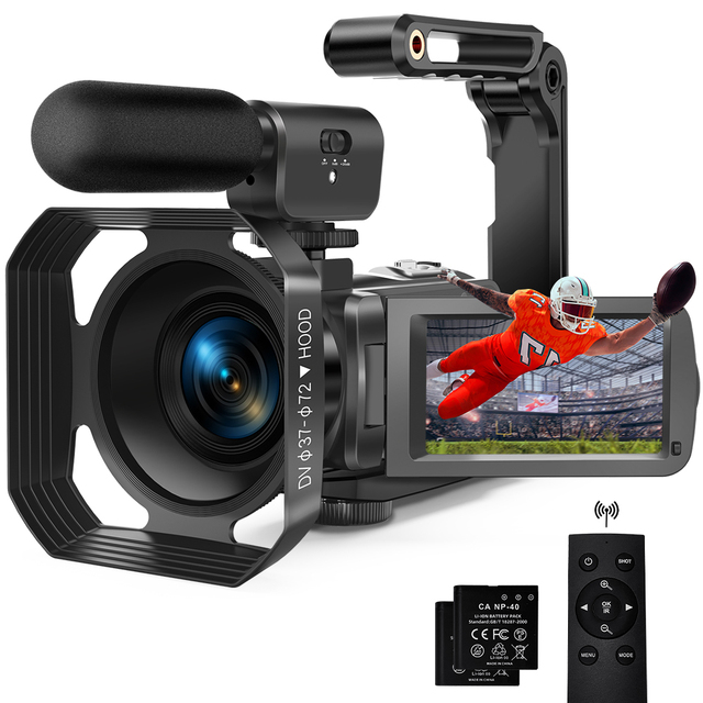 Hot Sale 4K Video Digital Camera Camcorder HD WiFi IR Night Vision Vlogging Camera for YouTube Touch Screen Camera Recorder