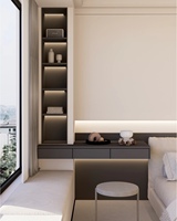 Commode gain de place pour baie vitrée, commode personnalisée pour baie vitrée, ensembles de meubles de chambre personnalisés