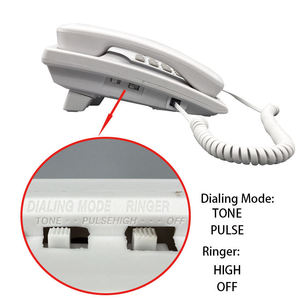 Excelltel Normal Analogy Corded <strong>Landline</strong> <strong>Phone</strong> PA146-Black/White 1 Year Warranty Home Use <strong>Cheap</strong> Price - Product Image 5