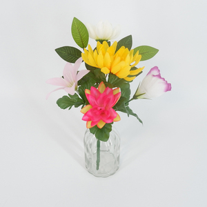 ประดิษฐ์พลาสติกตกแต่ง Lotus,Wild Chrysanthemum และ Lily Bouquet สำหรับ Arch <span class=keywords><strong>พระ</strong></span>พุทธรูป - Product Image 1