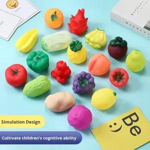 Giocattoli da bagno per bambini in PVC cartone animato frutta e verdura simpatici giocattoli a spruzzo d'acqua divertenti per lo sviluppo cognitivo dei bambini - Product Image 2