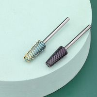 Nouvel arrivage : Kit de fraises à ongles en carbure de tungstène 5 en 1, professionnel, violet chaud et rose personnalisé, vente en gros