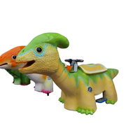 Wahana Dinosaurus Elektrik Animatronik Komersial untuk Taman Bermain Dalam Ruangan dengan Remote Control