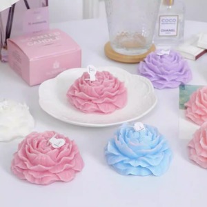 Northern Mu Peony Scented Candle Soybean Mixed Wax <b>Hand</b> <b>Casting</b> Decorative Gift For Home Romance - Product Image 4