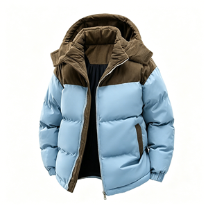 Veste d'hiver pour homme <span class=keywords><strong>JYN</strong></span>, personnalisable en gros, couleur unie, à capuche, respirante, mélange polyester/coton - Product Image 1
