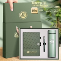 Ensemble de bureau d'entreprise personnalisé, bon marché, VIP, promotionnel, marketing, bloc-notes, stylo, thermos de 500 ml, impression UV