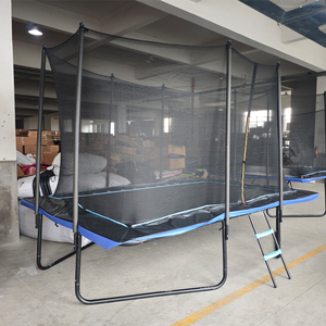 Ngoài trời lớn vườn sử dụng vuông trẻ em nhảy giường tập thể dục Trampoline với Net - Product Image 2