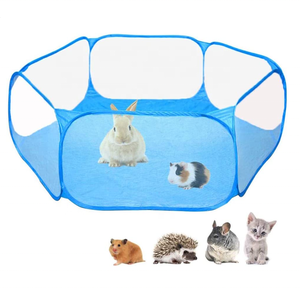 Box per animali domestici trasparente traspirante Pop Open box per piccoli animali recinzione portatile per porcellino d'india, conigli, criceto - Product Image 1
