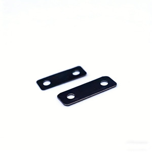 <b>Black</b> Straight Connector Aluminum Alloy Flat Corner <b>Bracket</b> For Furniture Fastening Durable Connectors <b>Shelf</b> Supports - Product Image 1