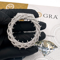 2026 Vente en gros usine Lunette de montre GA2100 en cuivre blanc, Moissanite, plaqué or, motif épines, résistant à la décoloration, entièrement sertie de pierres, Bijoux pour hommes