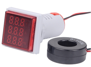 Vôn Kế Kỹ Thuật Số LED Hình Vuông Ampe Kế Máy Đo HZ Hertz Đồng Hồ Tín Hiệu Đồng Hồ Đo Kết Hợp Tần Số Dòng Điện Áp Thiết Bị Kiểm Tra Chỉ Báo Vôn - Product Image 4