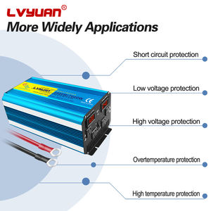 Convertisseur de tension d'alimentation à onde sinusoïdale pure <span class=keywords><strong>24V</strong></span> 48V 220V 4000W 8000W de pointe, fourni par l'usine, avec <span class=keywords><strong>prise</strong></span> EU - Product Image 5