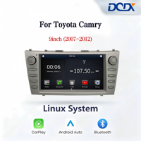 Lecteur multimédia pour voiture avec système Linux 9 pouces pour Toyota Camry XV40 (2007-2011), Android Auto & CarPlay, lecteur DVD de voiture, DSP