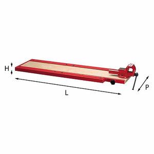 Étau d'établi ZM2 5002 rouge en métal, outil de serrage pour le travail du bois et des métaux - Product Image 1